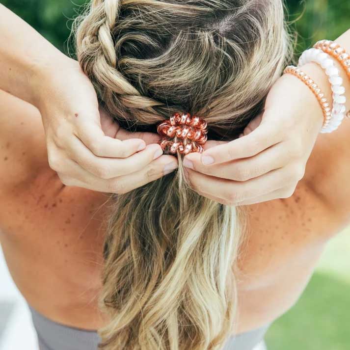Hair Ties Large 3-Pack - Millennial Pink
