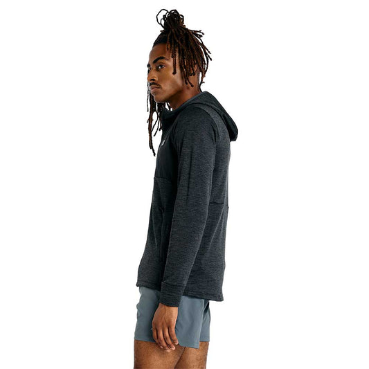 Men's Heat Grid Hooded Full Zip - Black