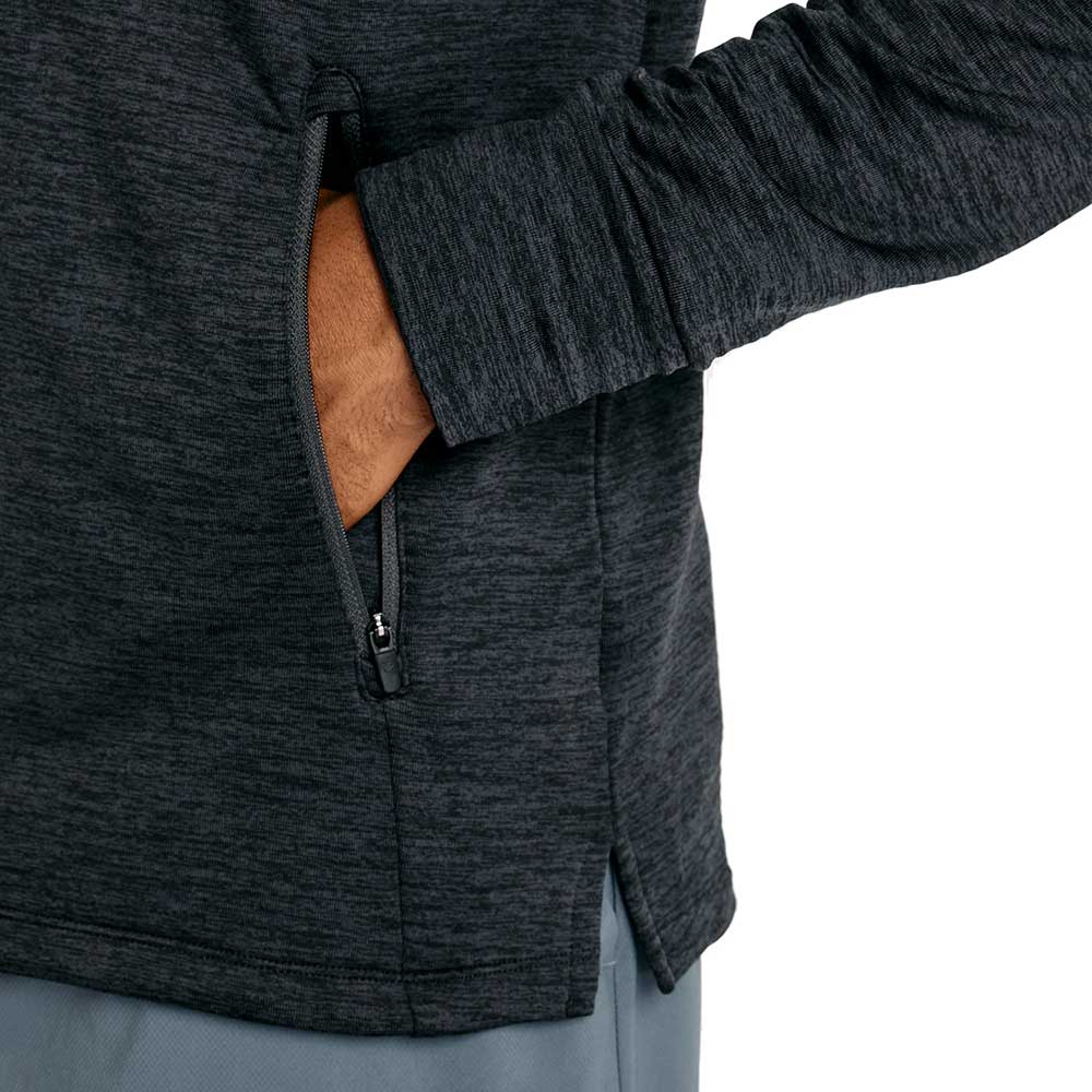 Men's Heat Grid Hooded Full Zip - Black