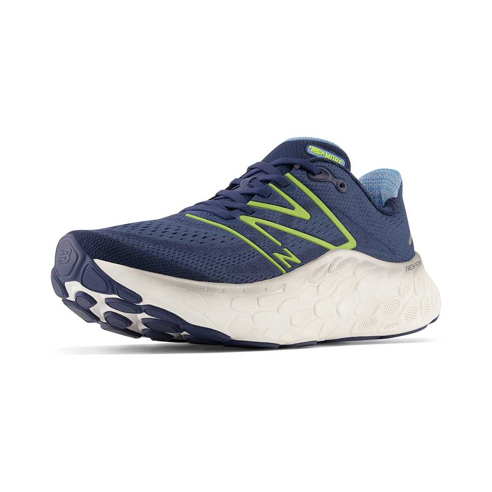 Men's Fresh Foam X More v4 Running Shoe - NB Navy/Cosmic Pineapple - Regular (D)