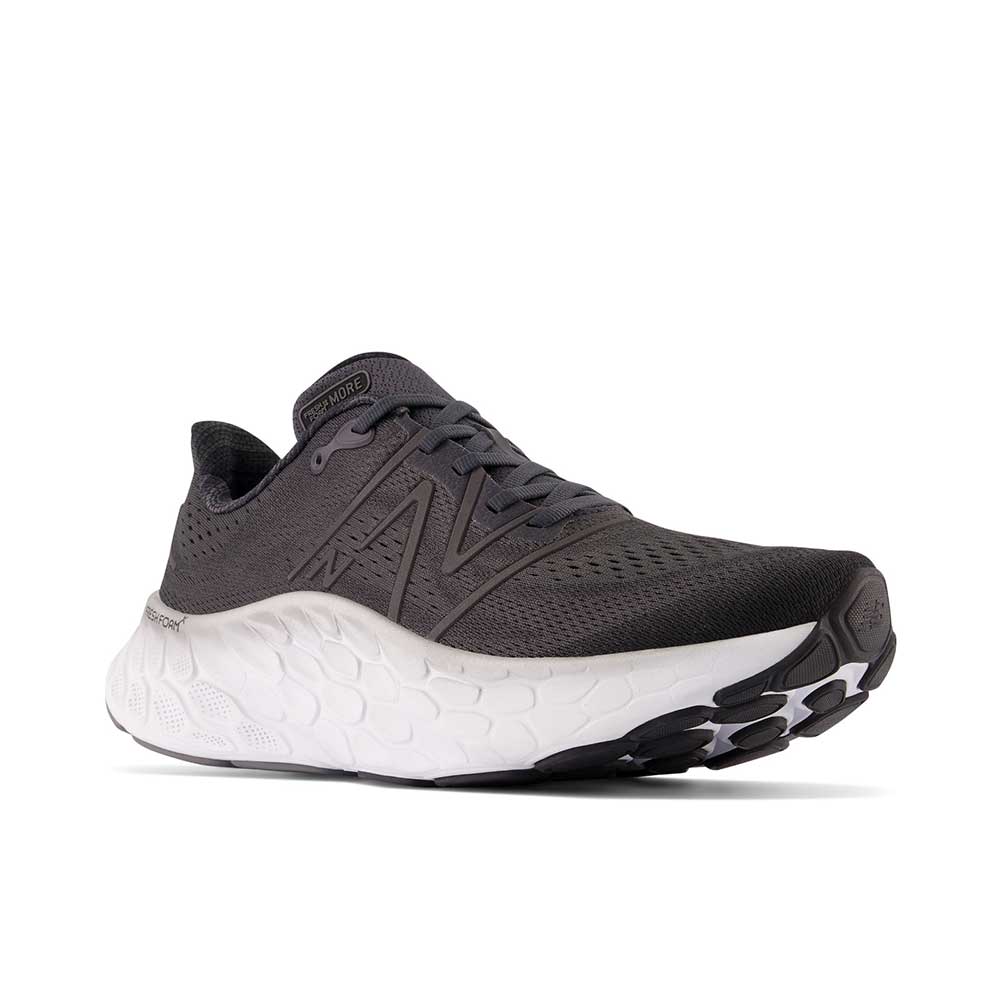 Men's Fresh Foam X More v4 Running Shoe - Black/Phantom - Regular (D)