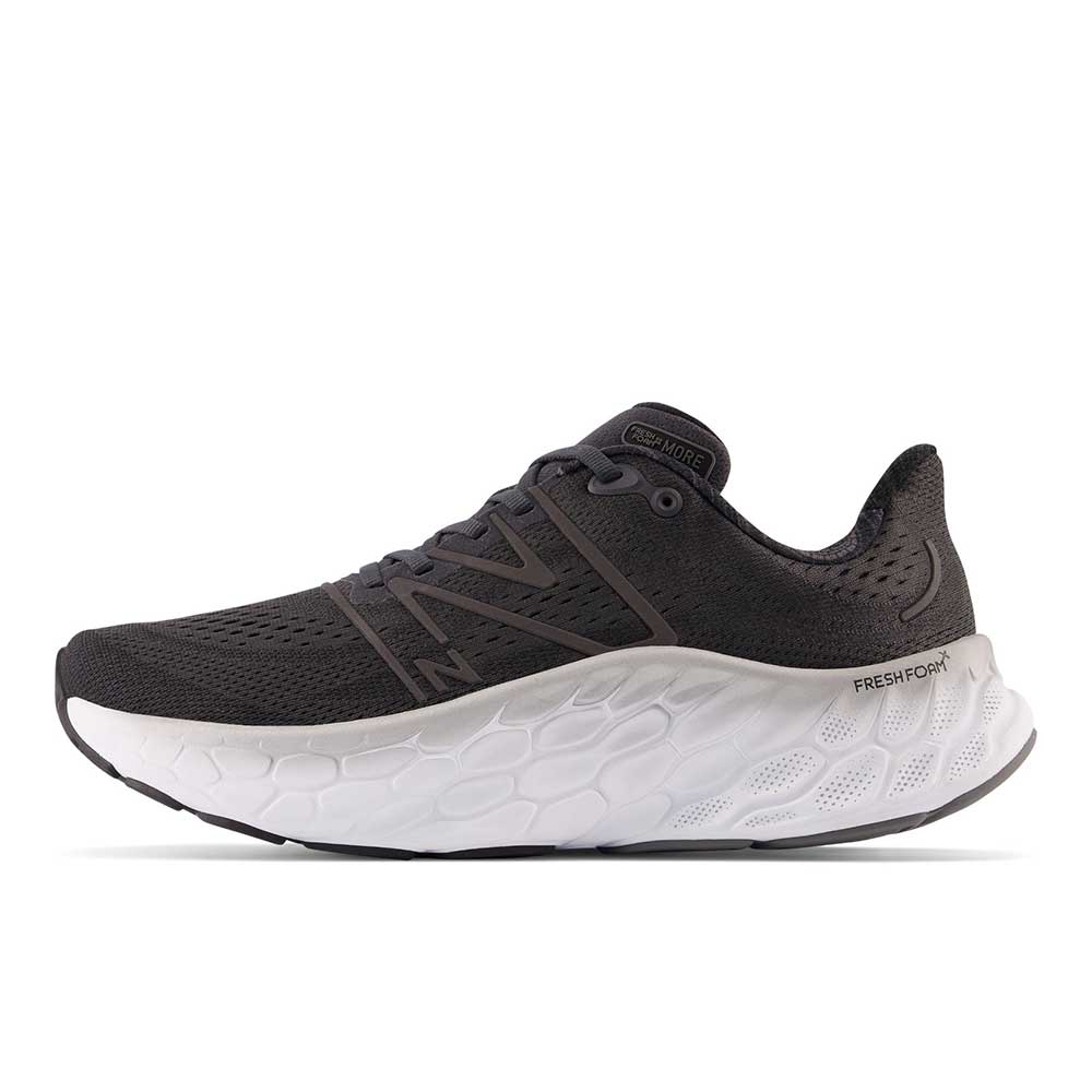 Men's Fresh Foam X More v4 Running Shoe - Black/Phantom - Wide (2E)