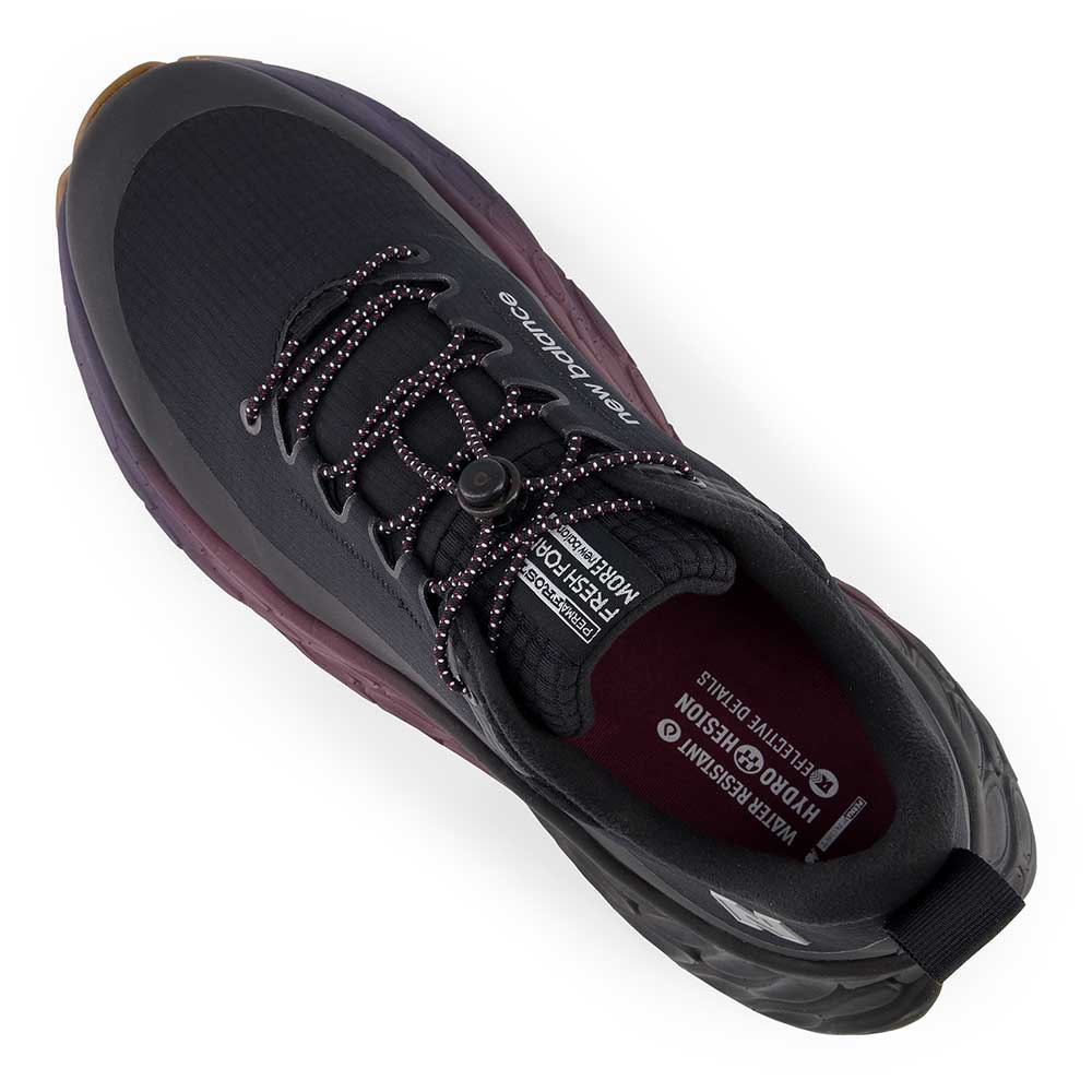 Men's Fresh Foam X More v4 Permafrost Running Shoe - Black/Nb Burgundy - Regular (D)
