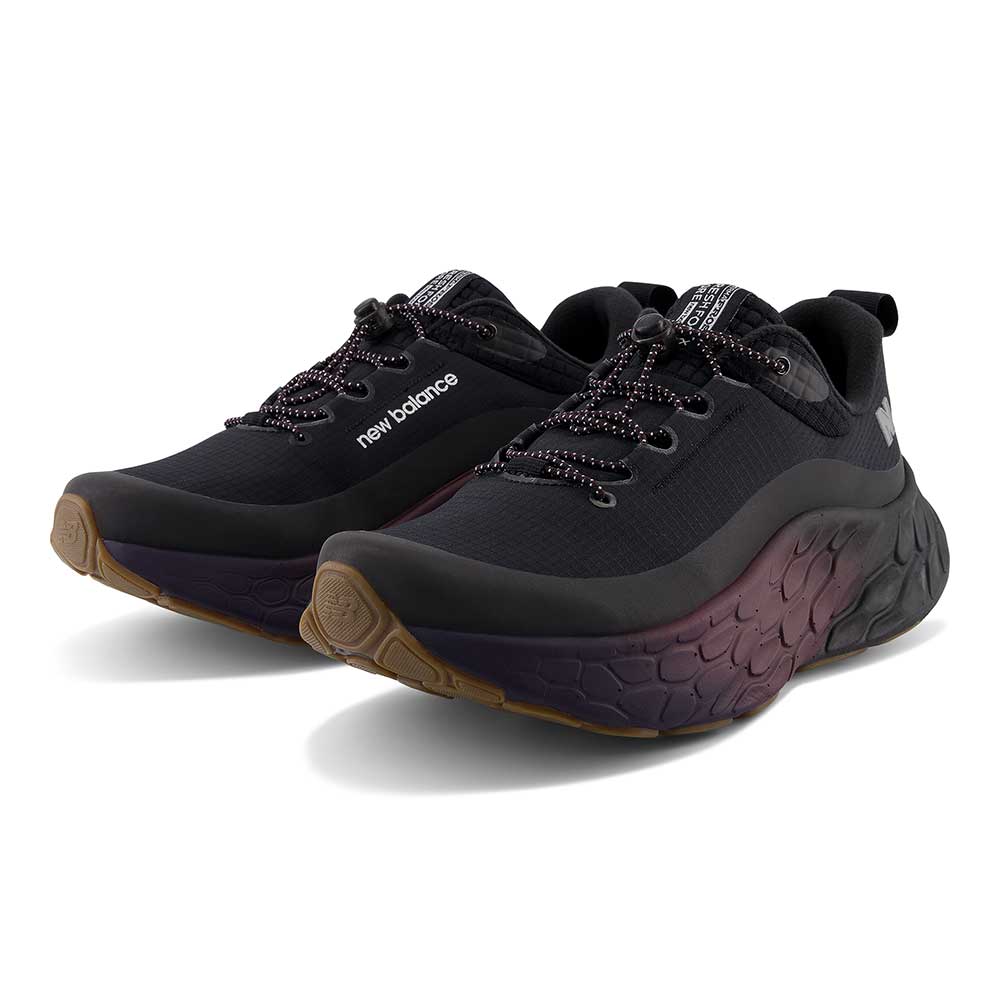 Men's Fresh Foam X More v4 Permafrost Running Shoe - Black/Nb Burgundy - Regular (D)