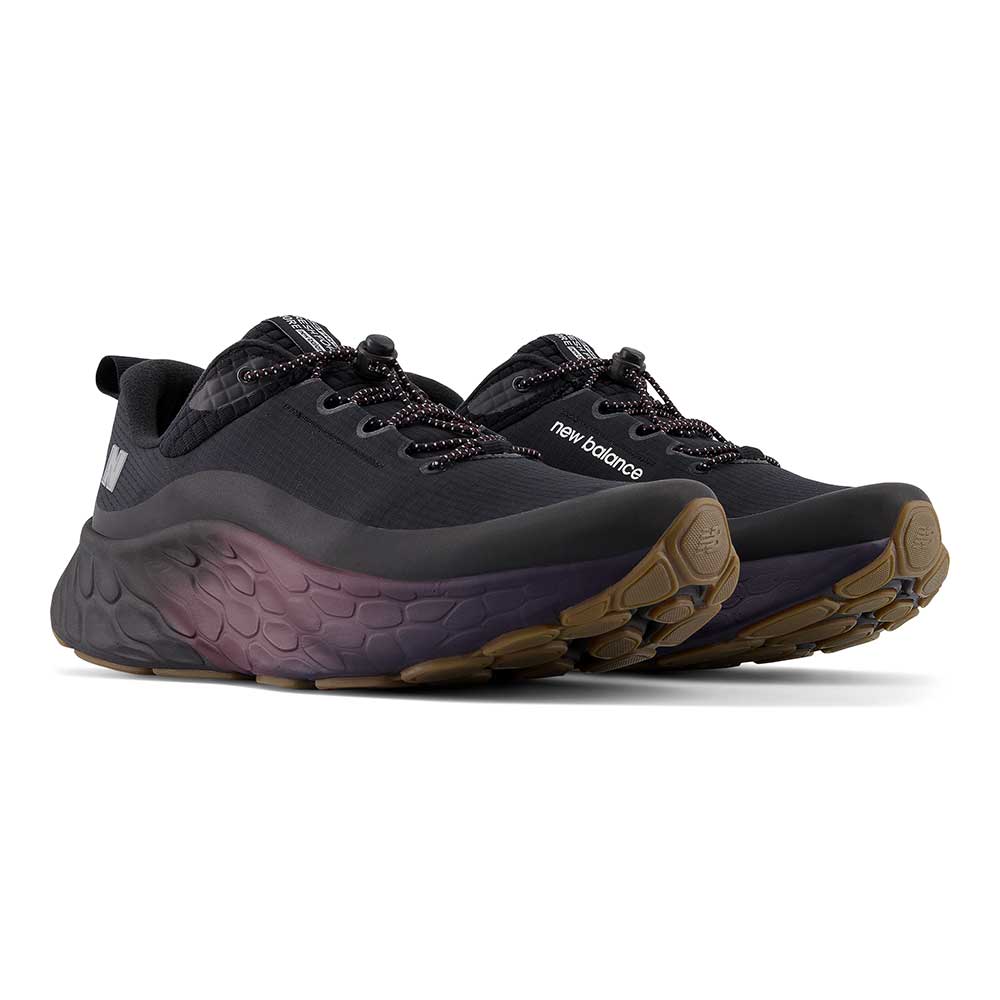 Men's Fresh Foam X More v4 Permafrost Running Shoe - Black/Nb Burgundy - Regular (D)