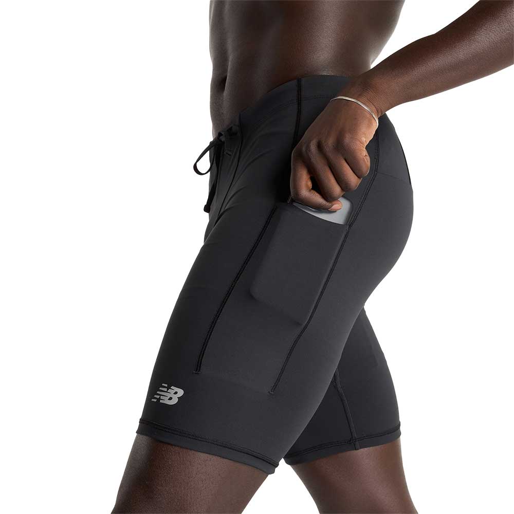 Men's NB Sleek Pocket Half Tight 9" - Black