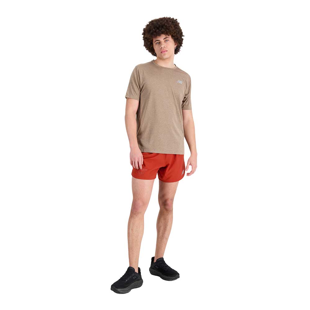 Men's Impact Run Short Sleeve - Mushroom