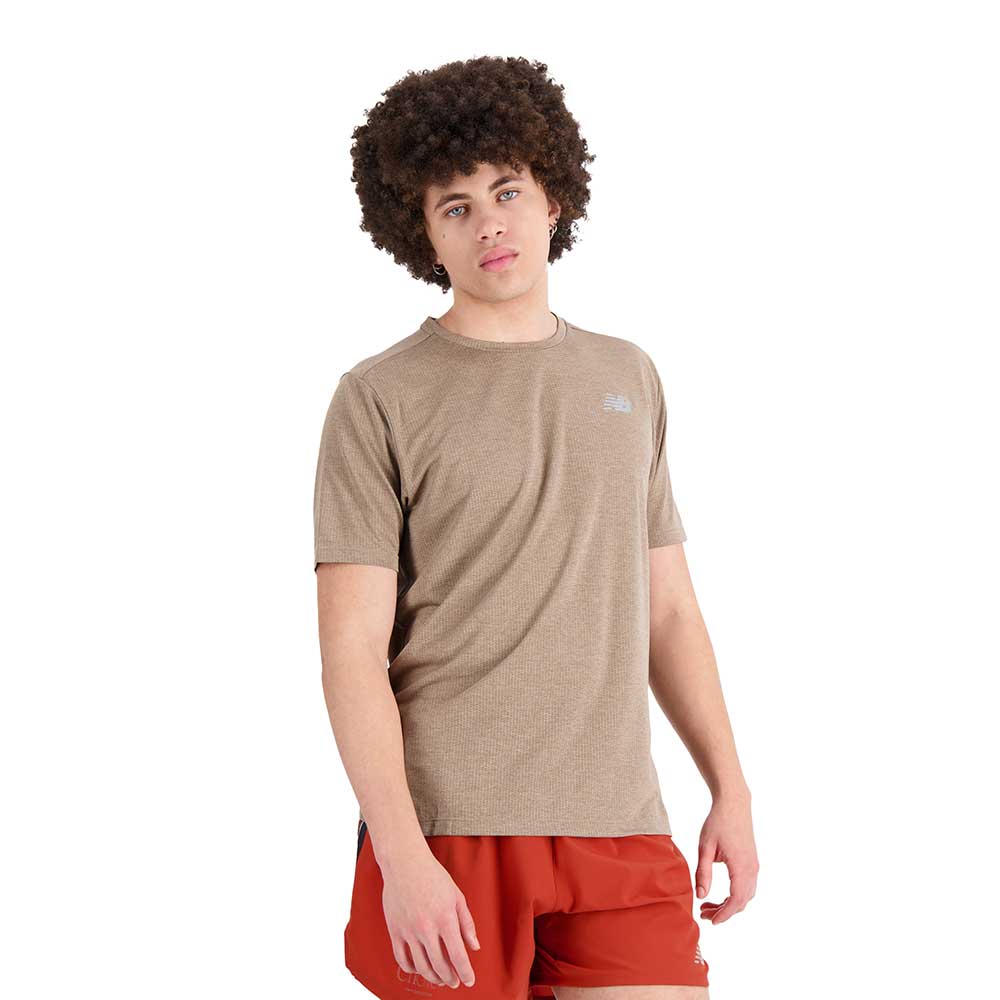 Men's Impact Run Short Sleeve - Mushroom