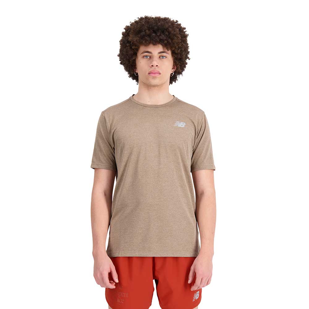 Men's Impact Run Short Sleeve - Mushroom