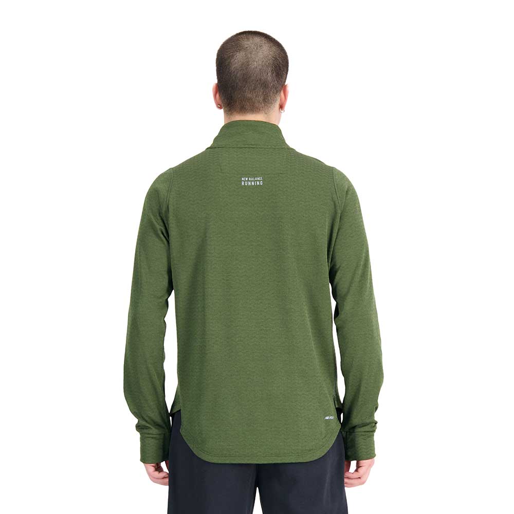 Men's NB Heat Grid Half Zip - Kombu Heather