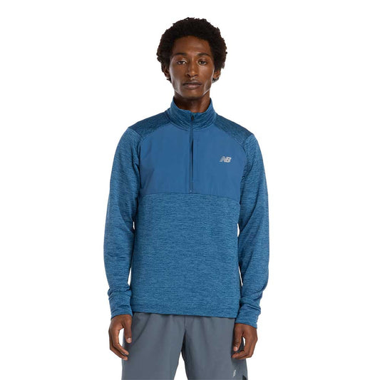 Men's Heat Grid 1/2 Zip - Blue
