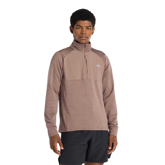 Men's Heat Grid 1/2 Zip - Earth Shadow Heather