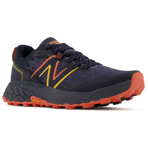 Men's Fresh Foam X Hierro v7 Trail Shoe - Thunder/Vibrant Orange - Regular (D)