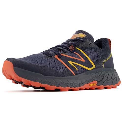 Men's Fresh Foam X Hierro v7 Trail Shoe - Thunder/Vibrant Orange - Regular (D)