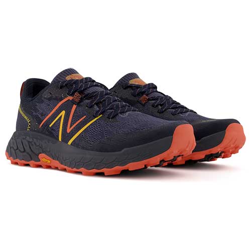 Men's Fresh Foam X Hierro v7 Trail Shoe - Thunder/Vibrant Orange - Regular (D)