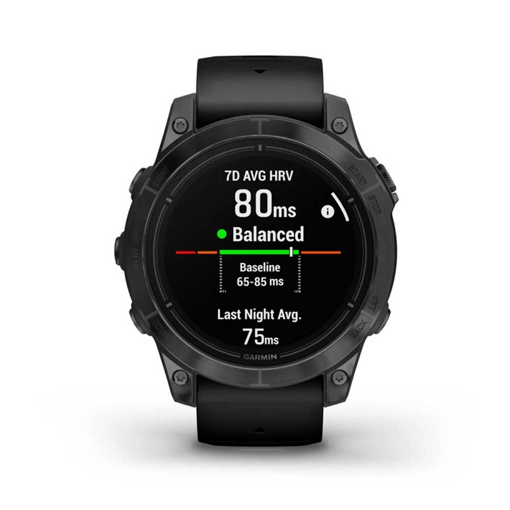 epix 2 Pro 47mm Standard Watch - Slate Gray Steel with Black Band