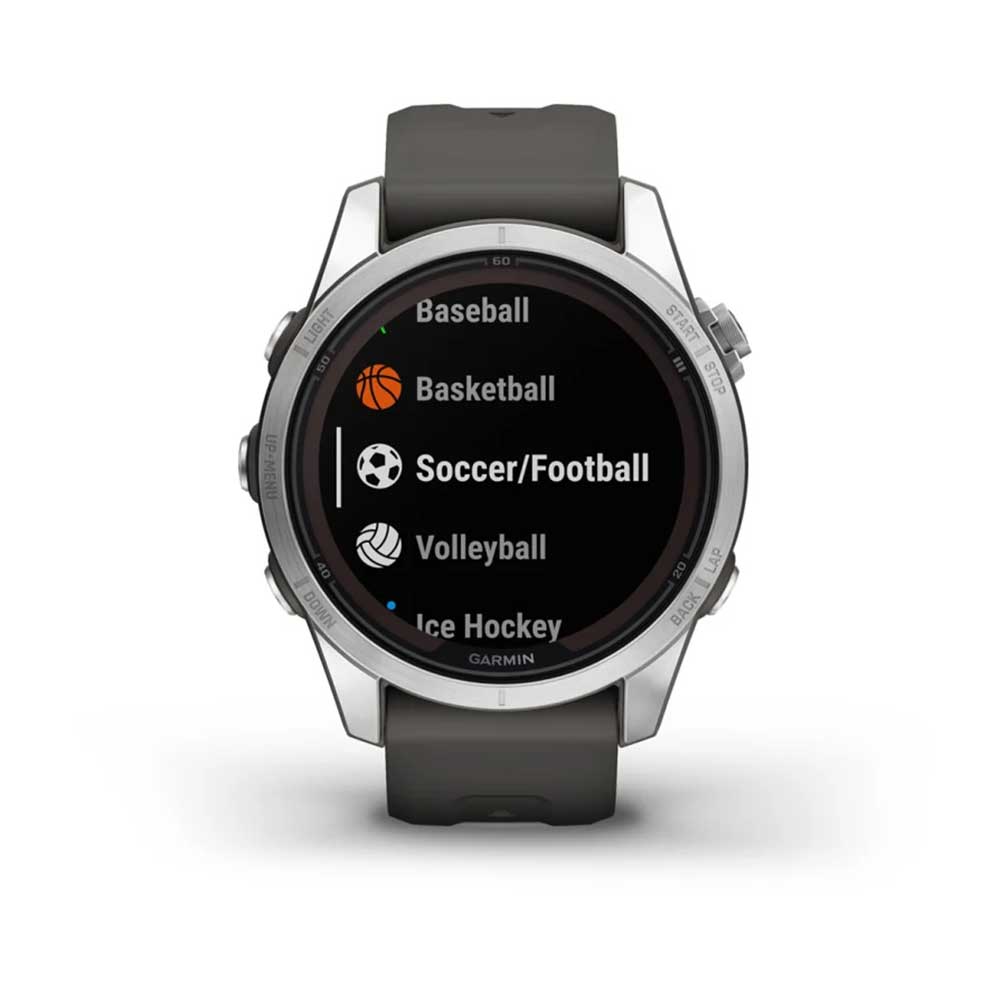 fenix 7S Pro Solar Glass - Silver with Graphite Band