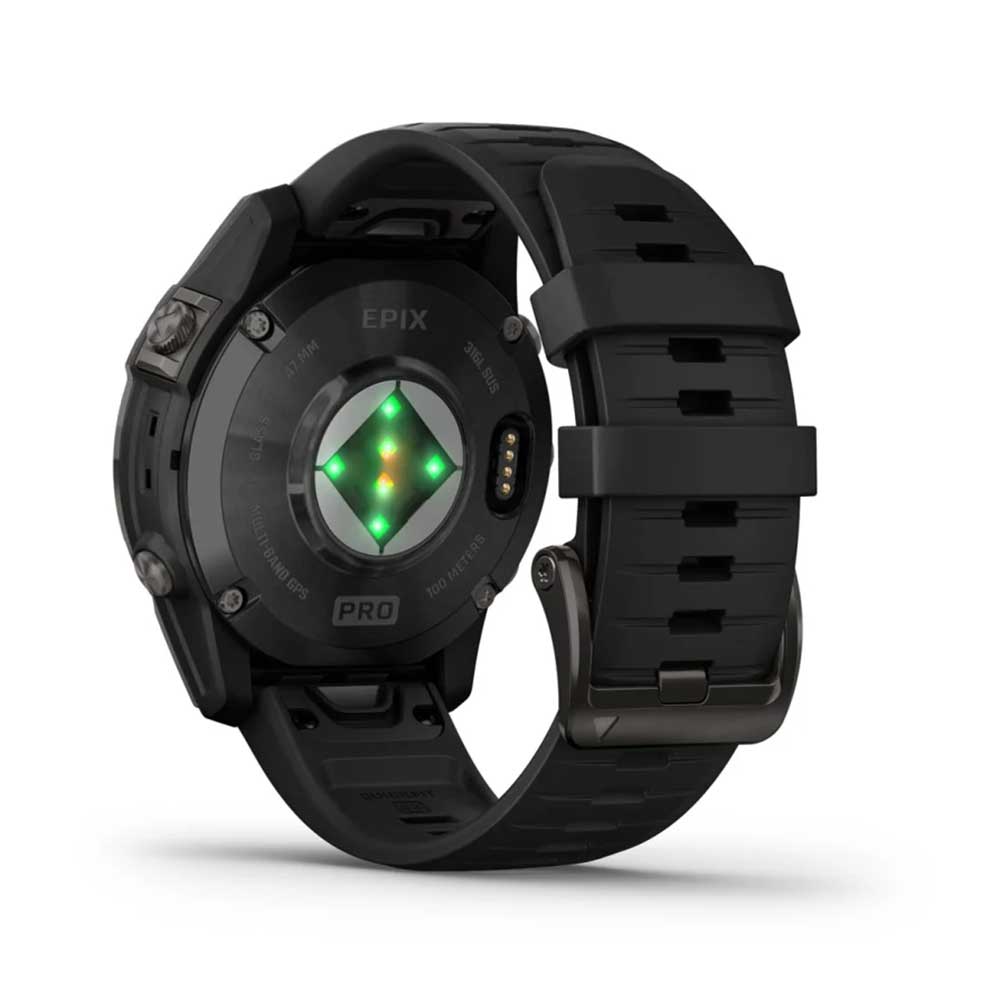 epix 2 Pro 47mm Standard Watch - Slate Gray Steel with Black Band