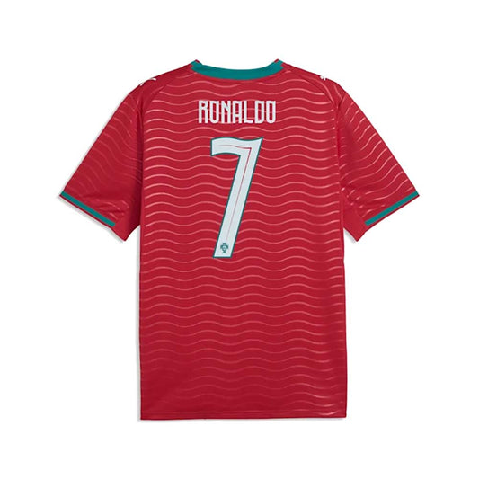 FPF Ronaldo Replica Home Jersey - Club Red/Green Lagoon