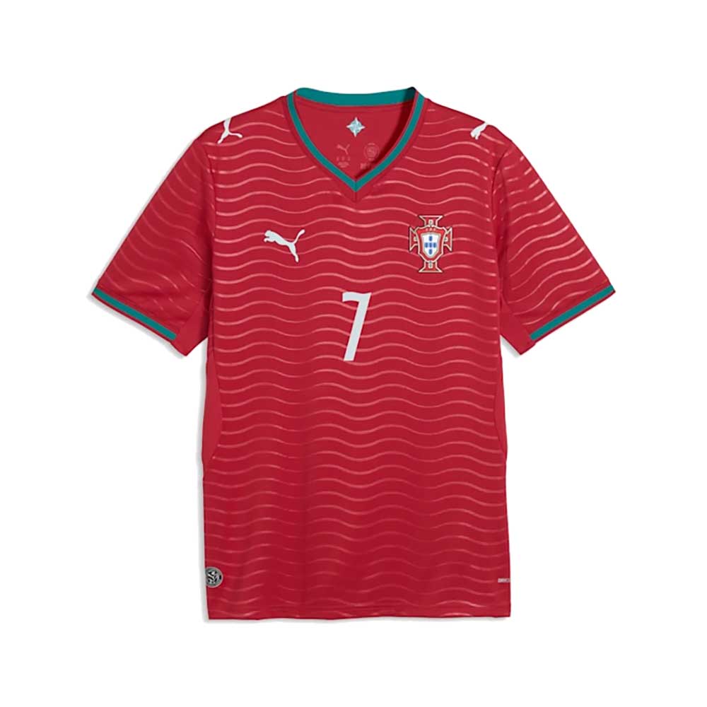 FPF Ronaldo Replica Home Jersey - Club Red/Green Lagoon – Gazelle