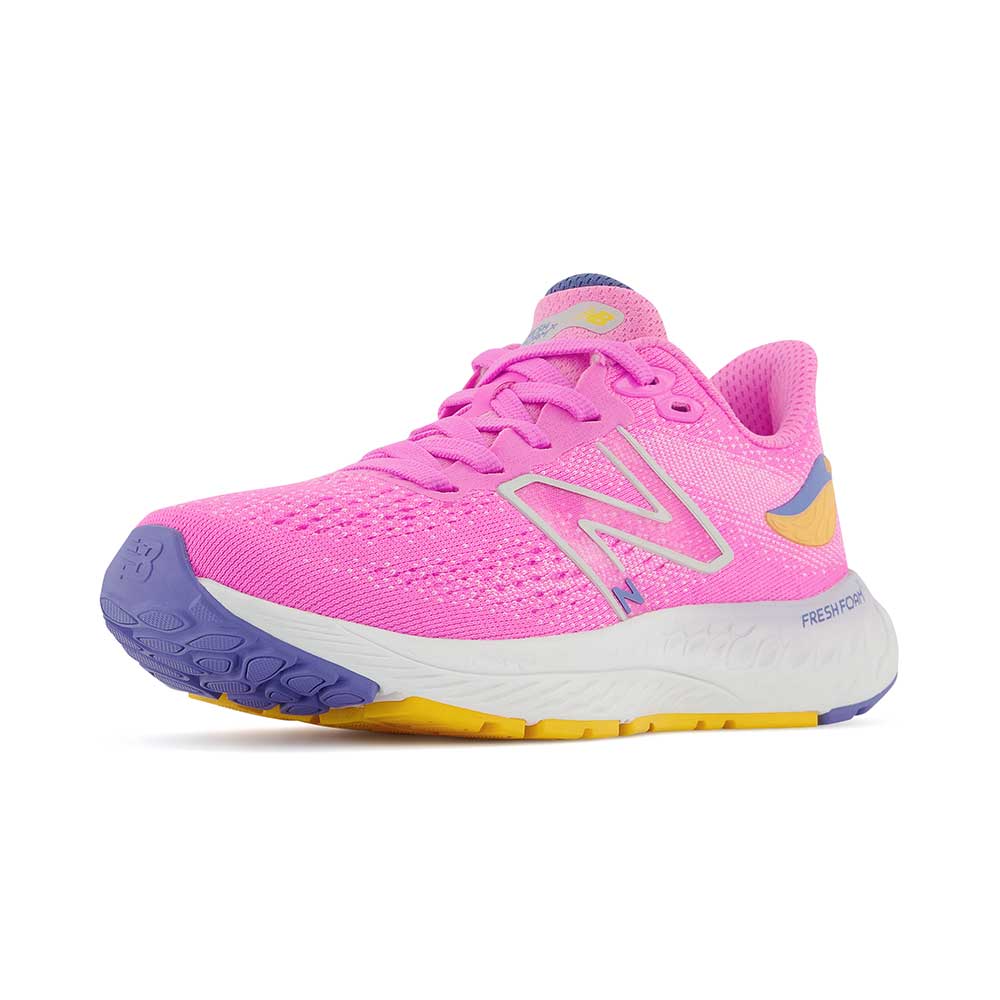 Youth Fresh Foam X 880v12 Little Kids Running Shoe- Vibrant Pink/Vibrant Apricot - Extra Wide (XW)