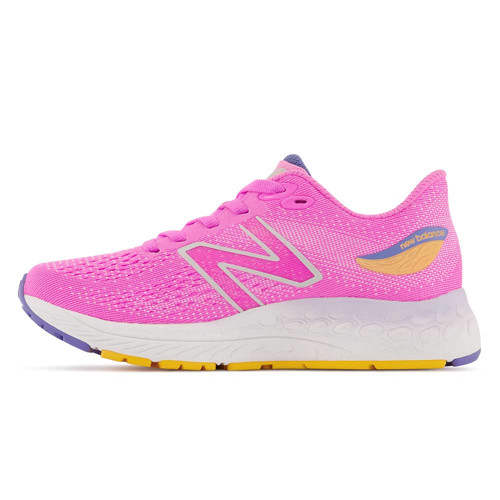 Youth Fresh Foam X 880v12 Little Kids Running Shoe- Vibrant Pink/Vibrant Apricot - Extra Wide (XW)