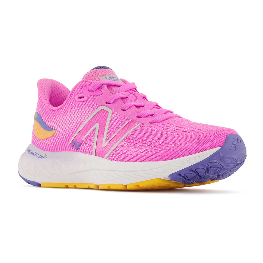 Youth Fresh Foam X 880v12 Little Kids Running Shoe- Vibrant Pink/Vibrant Apricot - Extra Wide (XW)