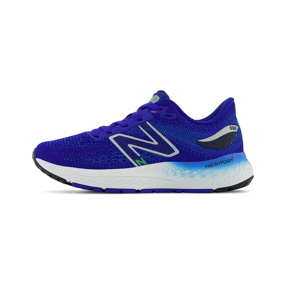 Little Kids Fresh Foam X 880v12 - Blue/Vibrant Spring - Extra Wide (XW)