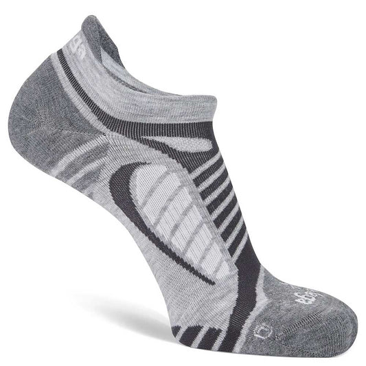 Ultralight No Show Tab Sock - Grey/White