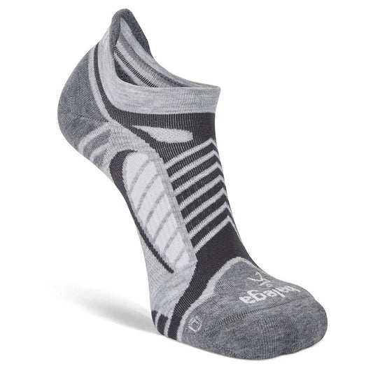 Ultralight No Show Tab Sock - Grey/White