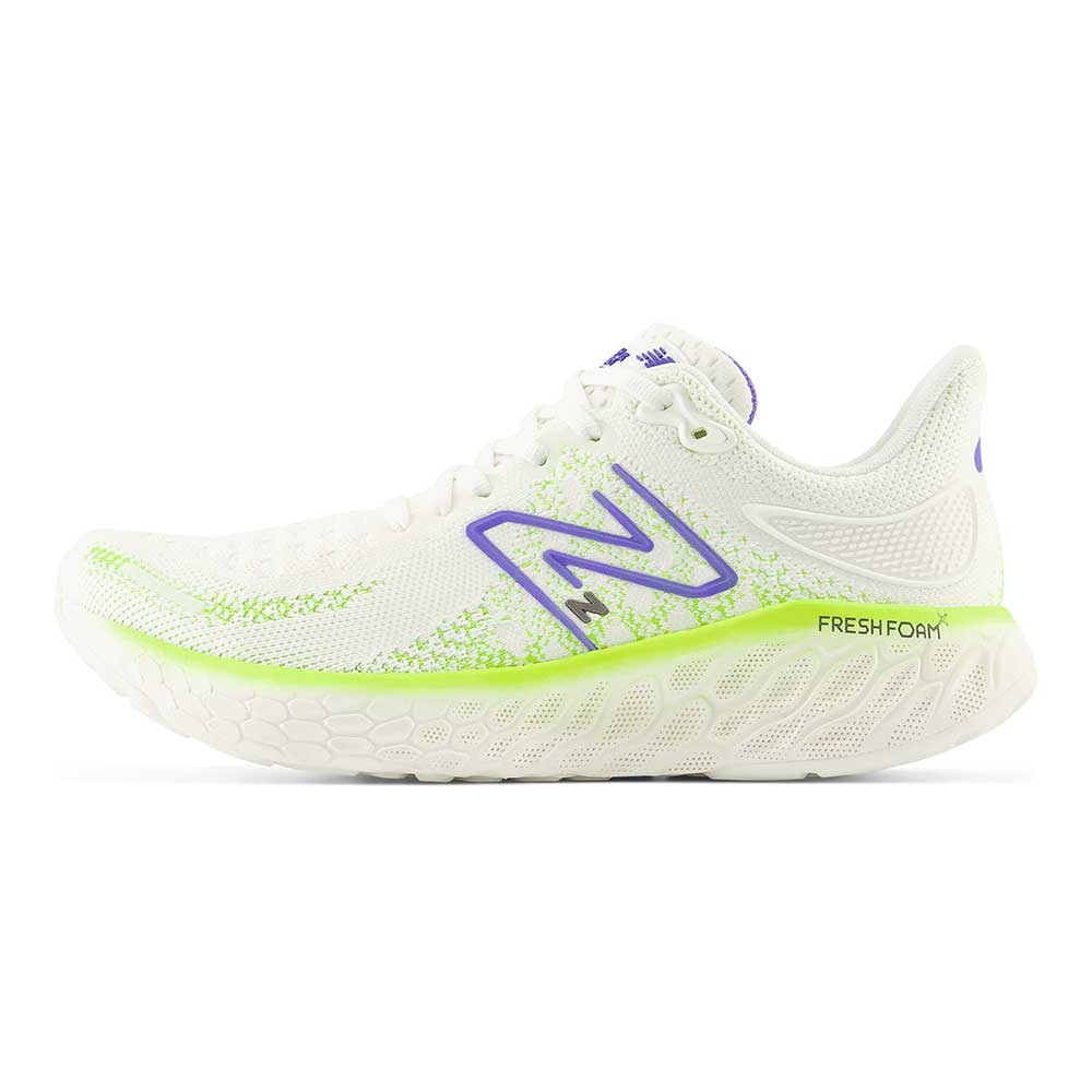 Women's Fresh Foam X 1080v12 Running Shoe - Sea Salt/Electric Indigo- Regular (B)