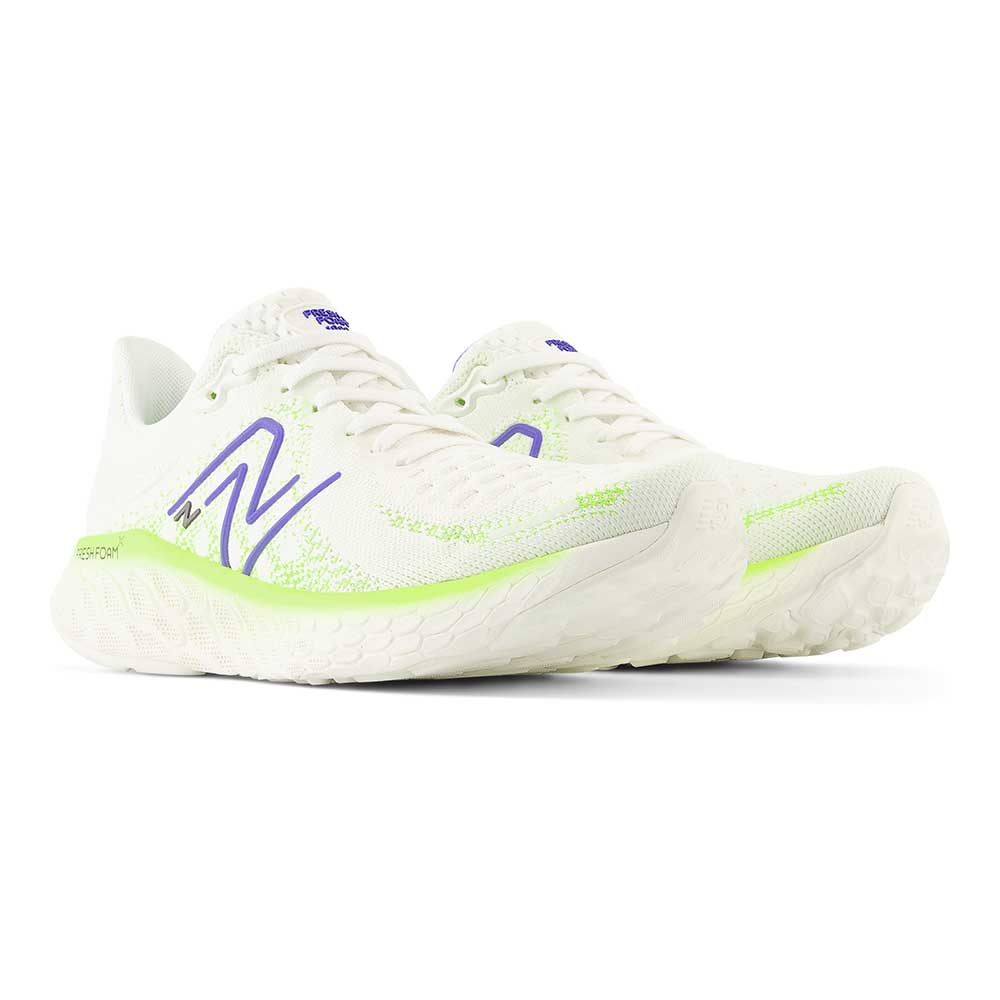 Women's Fresh Foam X 1080v12 Running Shoe - Sea Salt/Electric Indigo- Regular (B)