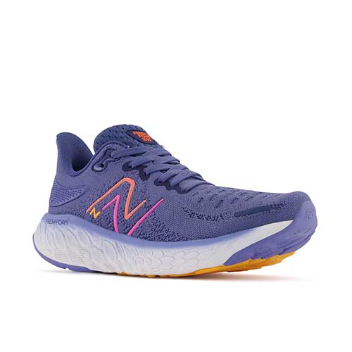 Women's Fresh Foam X 1080v12 Running Shoe- Night Sky/Vibrant Orange - Narrow (2A)