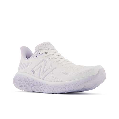 Women's Fresh Foam X 1080v12 Running Shoe- White/Libra - Regular (B)