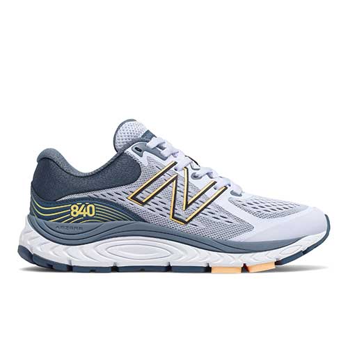 Women's 840v5 Running Shoe - Silent Grey/Light Mango - Extra Wide (2E)