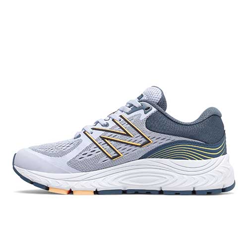 Women's 840v5 Running Shoe - Silent Grey/Light Mango - Extra Wide (2E)
