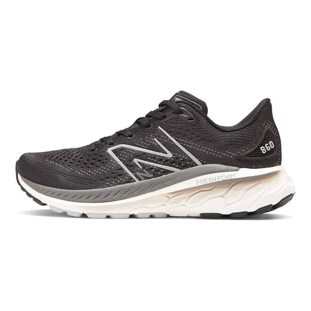 Women's Fresh Foam X 860 v13 Running Shoe - Black/White - Wide (D)