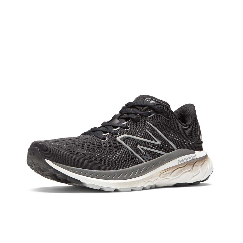 Women's Fresh Foam X 860 v13 Running Shoe - Black/White - Wide (D)