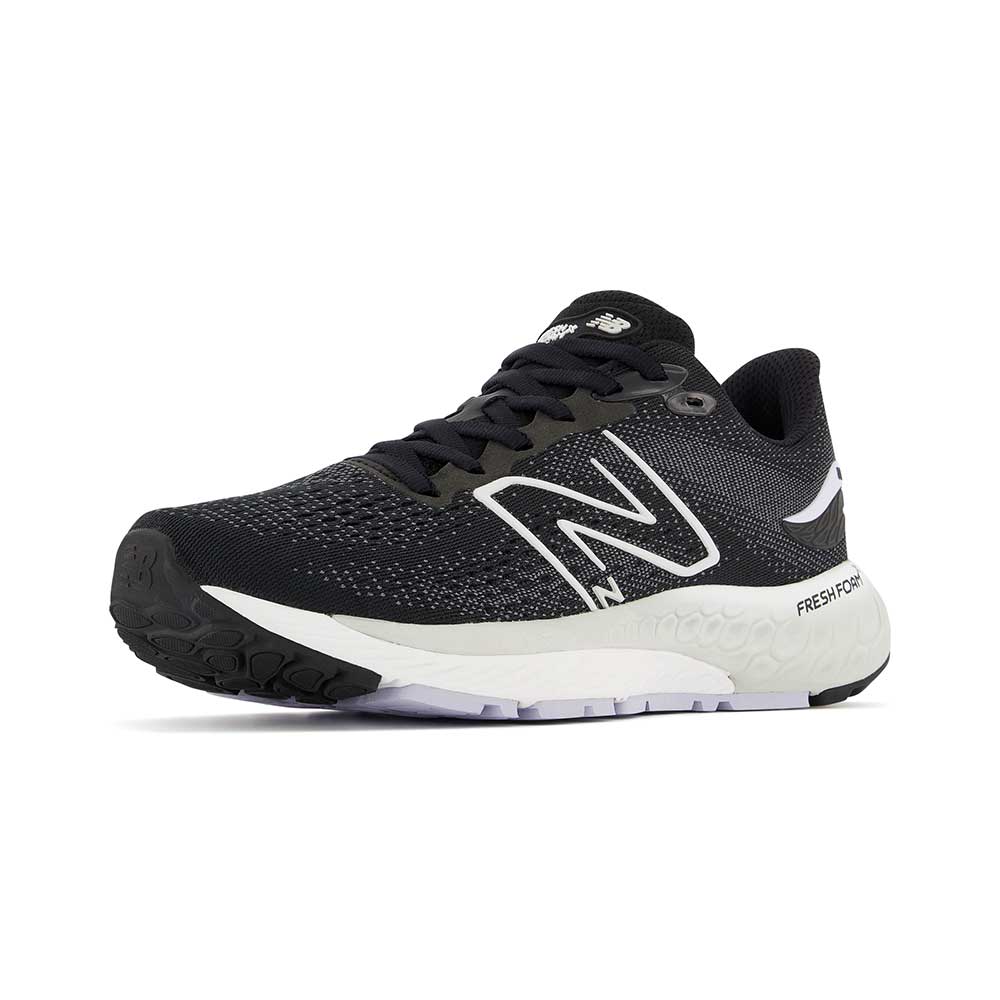 Women's Fresh Foam X 880v12 Running Shoe - Black/Violet Haze - Regular (B)