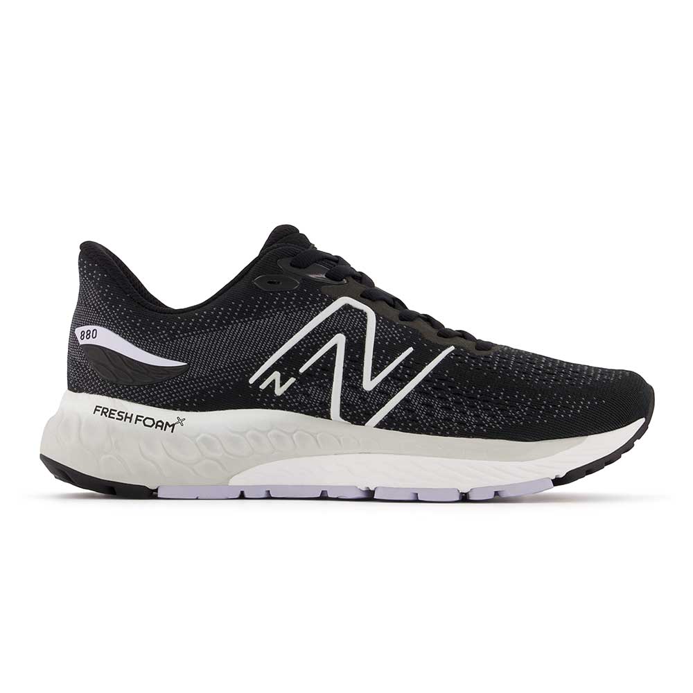 Women's Fresh Foam X 880v12 Running Shoe - Black/Violet Haze - Regular (B)