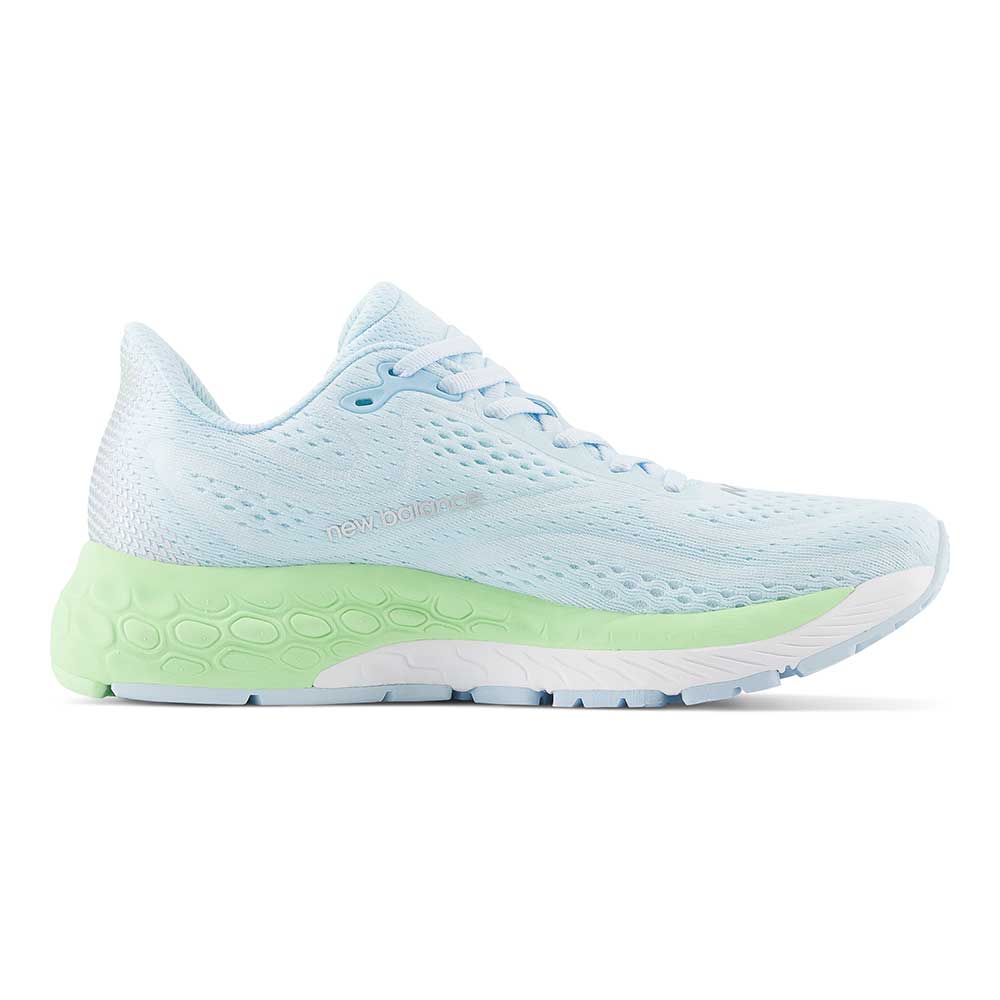 Women's Fresh Foam X More v4 Running Shoe - Blue/Green Aura - Regular (B)