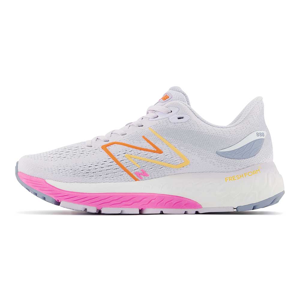 Women's Fresh Foam X 880v12 Running Shoe - Libra/Vibrant Pink - Narrow (2A)