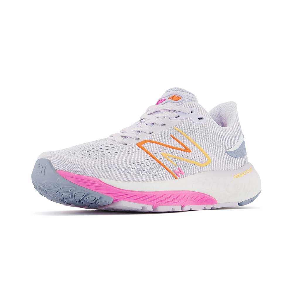 Women's Fresh Foam X 880v12 Running Shoe - Libra/Vibrant Pink - Narrow (2A)