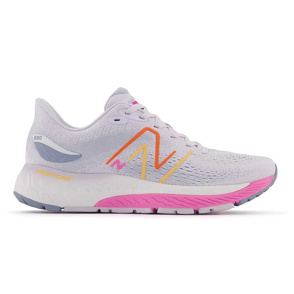 Women's Fresh Foam X 880v12 Running Shoe - Libra/Vibrant Pink - Narrow (2A)