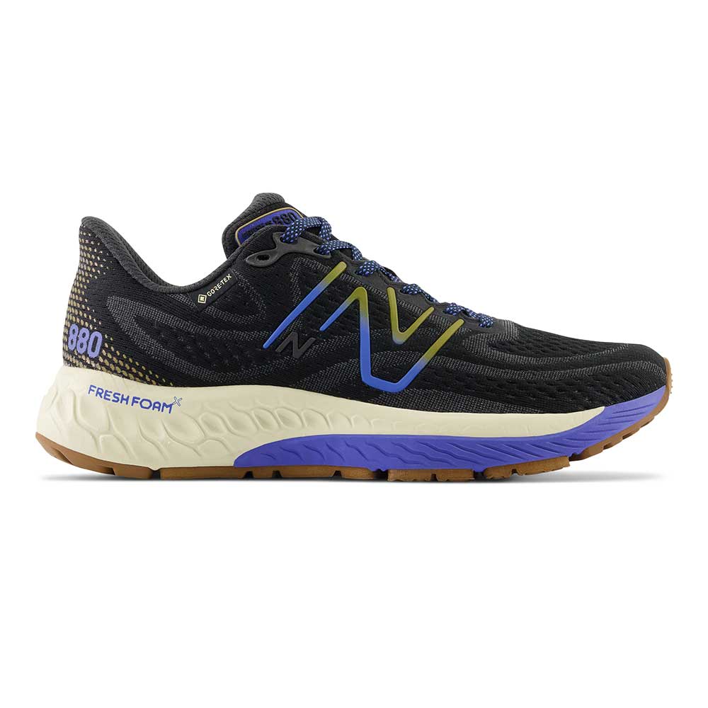 Women's Fresh Foam X 880 V13 Gore-Tex® Running Shoe - Black/Marine Blue - Wide (D)