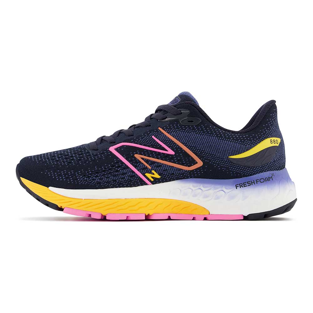 Women's Fresh Foam X 880v12 Running Shoe- Eclipse/Vibrant Apricot - Extra Wide (2E)