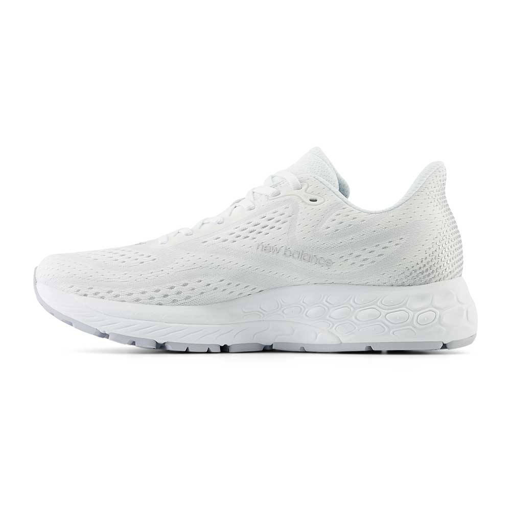 Women's Fresh Foam X 880v13 Running Shoe - White/Light Silver Metallic - Regular (B)