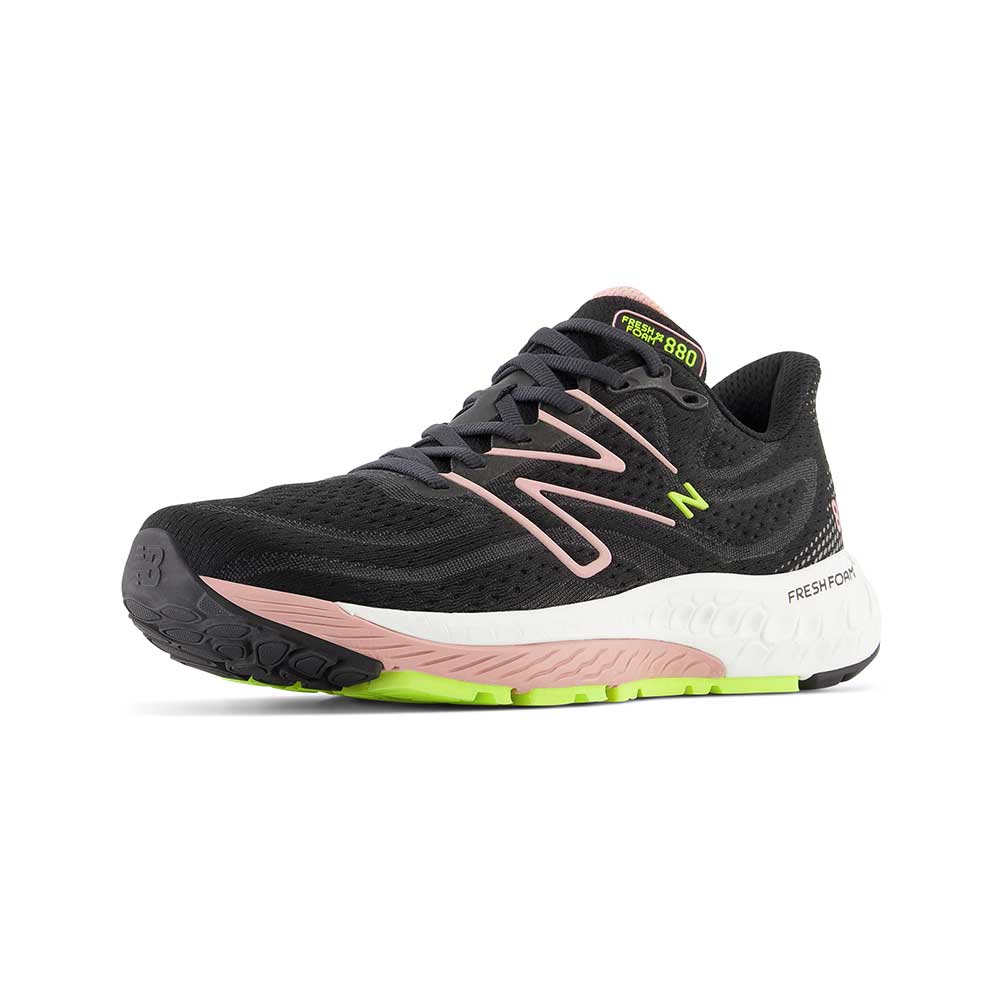 Women's Fresh Foam X 880v13 Running Shoe - Black/Pink Moon - Regular (B)
