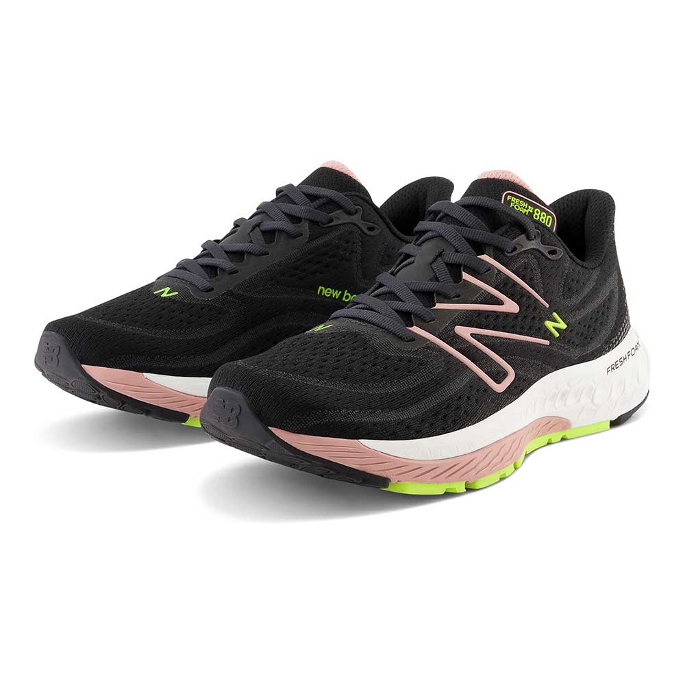 Women's Fresh Foam X 880v13 Running Shoe - Black/Pink Moon - Regular (B)