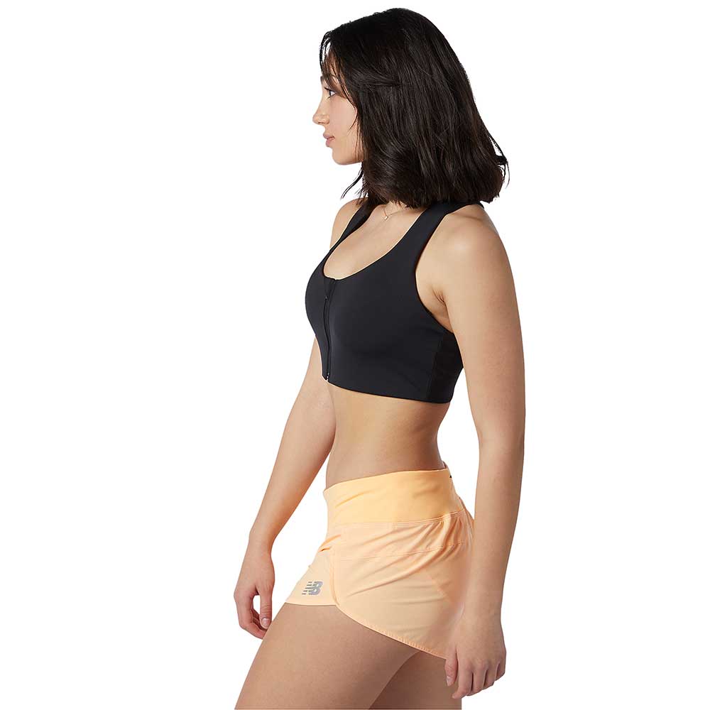 Women's NB Power X Front Zip Bra - Black